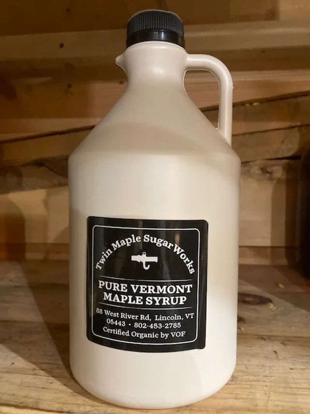 Half Gallon, Grade A Organic Maple Syrup Dark Color, Robust Taste